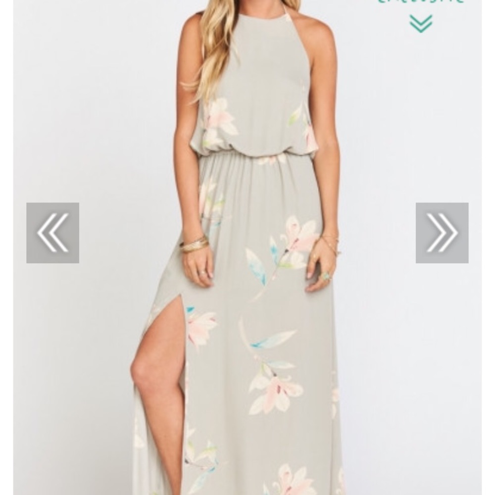 Show me your mumu Heather halter dress size xsmall